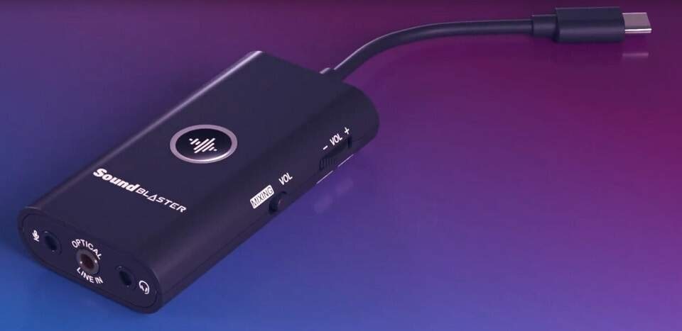 Zvuková karta Creative Sound Blaster G3 čierna