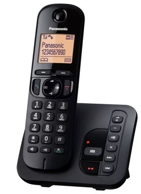 Domáci telefón Panasonic KX-TGC220FXB  se záznamníkem čierny