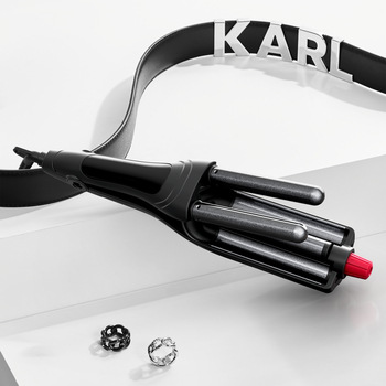 Kulma vlnkovač Rowenta x KARL LAGERFELD Waves Addict CF471LF0 čierna Kulma vlnkovač Rowenta x KARL LAGERFELD Waves Addict CF471LF0 čierna