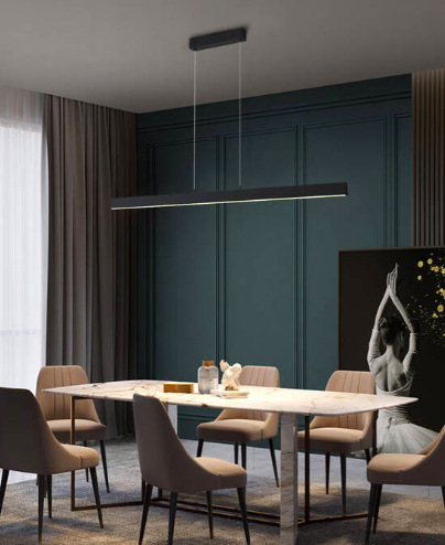 Závesné svietidlo IMMAX NEO LITE TRIANGOLO SMART 125cm 28W s BEACON, Wi-Fi, TUYA - čierne