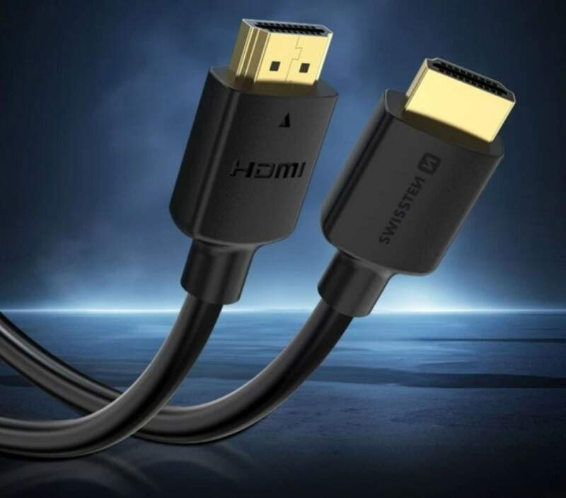 Kábel Swissten 75501211 HDMI 2.1 8K 2 m čierny Kábel Swissten 75501211 HDMI 2.1 8K 2 m čierny