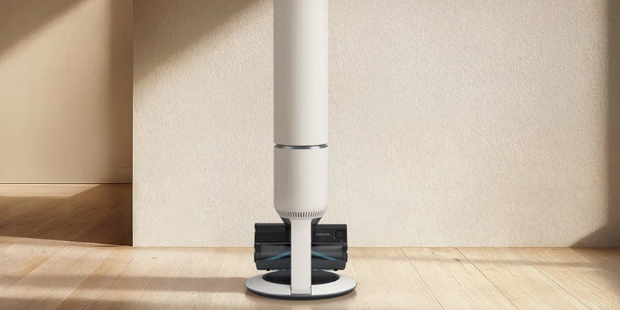 Tyčový vysávač Samsung Bespoke AI Jet VS80F28DES/GE béžový Tyčový vysávač Samsung Bespoke AI Jet VS80F28DES/GE v nabíjacej stanici All-in-One