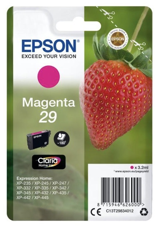 Cartridge Epson 29, 180 strán purpurová farba