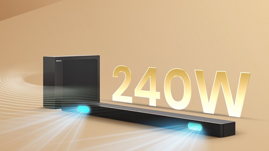 Soundbar Hisense HS2100 čierny Soundbar Hisense HS2100, čierny, 2.1kanálový zvuk