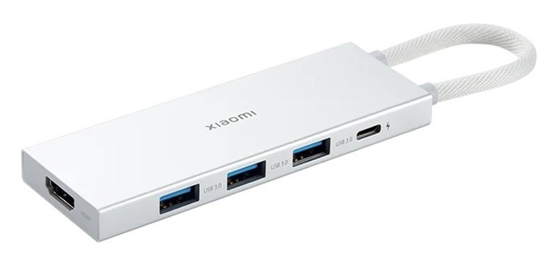 USB Hub Xiaomi 5-in-1 Type-C biely