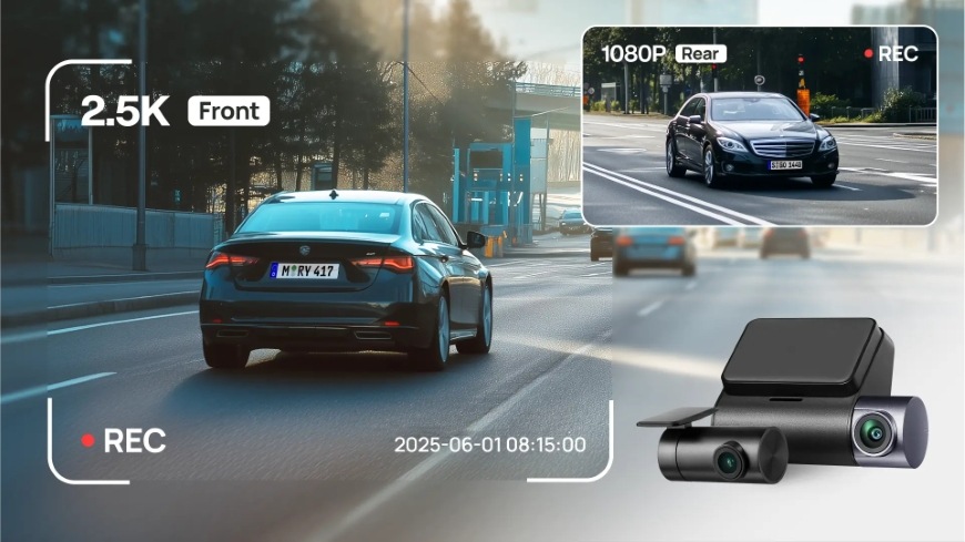 70mai A410 Dual + RC21, čierna