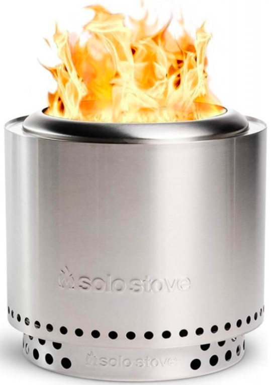 Ohnisko Solo Stove Ranger + stand 2.0 z nerezovej ocele s plameňom