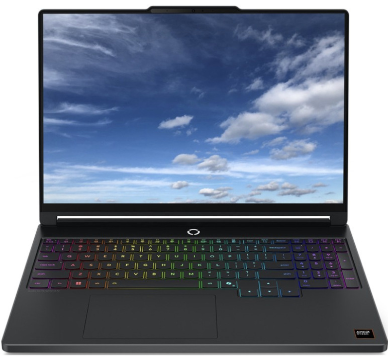 Čierny herný notebook Lenovo Legion 5 15AHP11 s 15,3" displejom a RGB klávesnicou