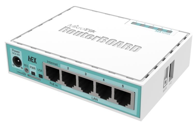 Router MikroTik hEX RB750Gr3 biely