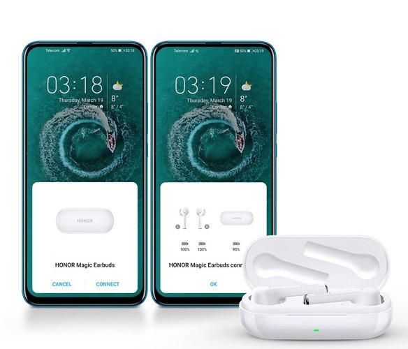 Slúchadlá HONOR Magic Earbuds modrá Slúchadlá HONOR Magic Earbuds modrá