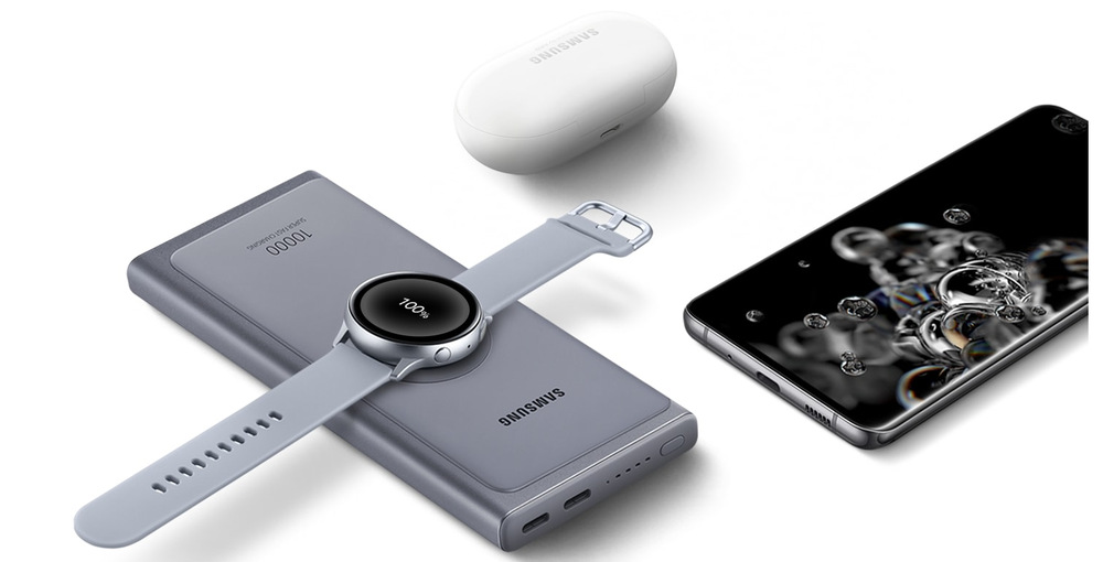 Powerbank Samsung 10 000mAh, USB-C 25W, bezdrátové nabíjení sivá Powerbank Samsung 10 000mAh, USB-C 25W, bezdrátové nabíjení sivá