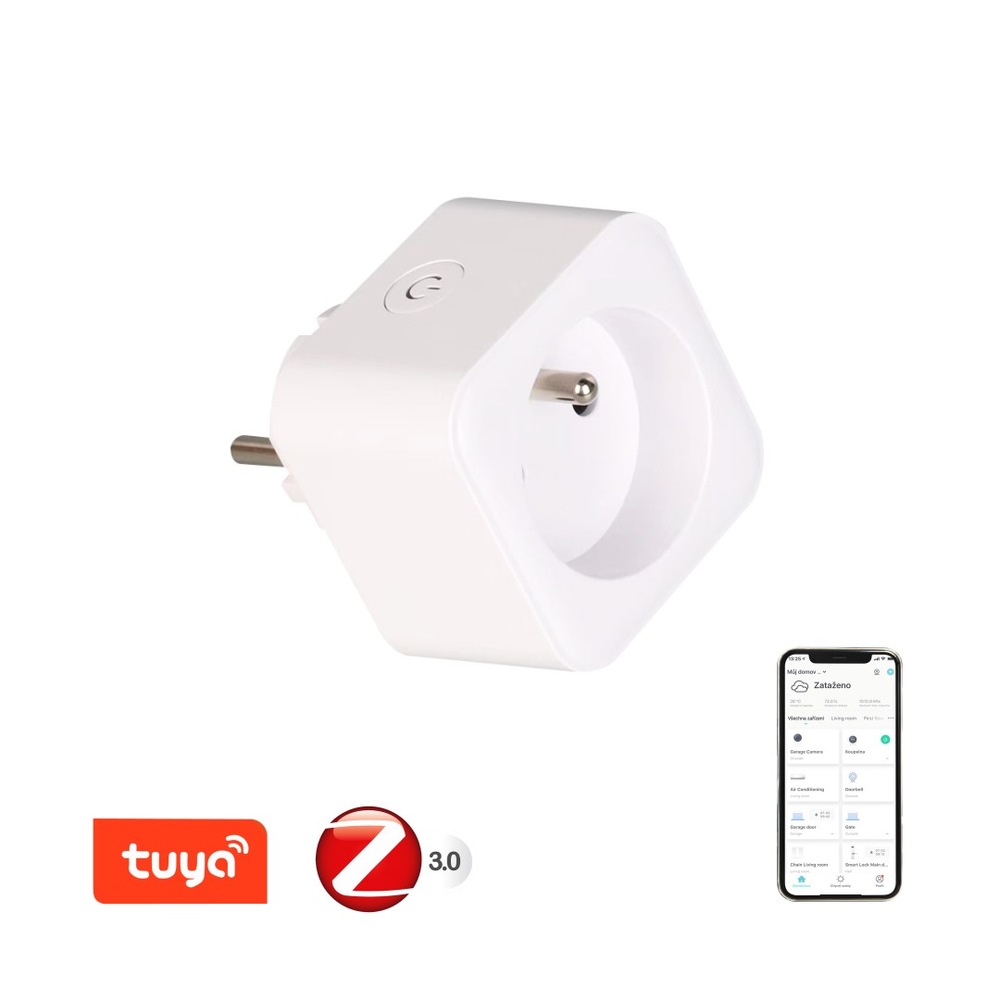 Inteligentná zásuvka IMMAX NEO LITE SMART, ZigBee biela IMMAX NEO LITE SMART - Zigbee (07786L)