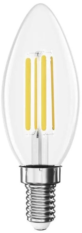 Žiarovka LED EMOS Filament sviečka, 5,9 W, 806lm, E14, teplá biela