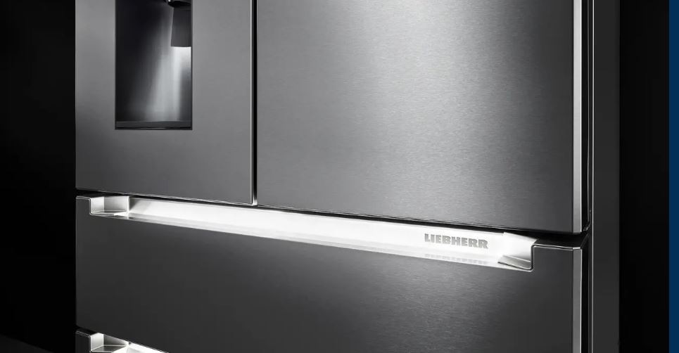 Americká chladnička Liebherr Prime MBsddi 9558 nerez osvetlenie MoodLight podčiarkuje vzhľad elegantný vzhľad madla chladničky Liebherr MBsddi 9558″ width=
