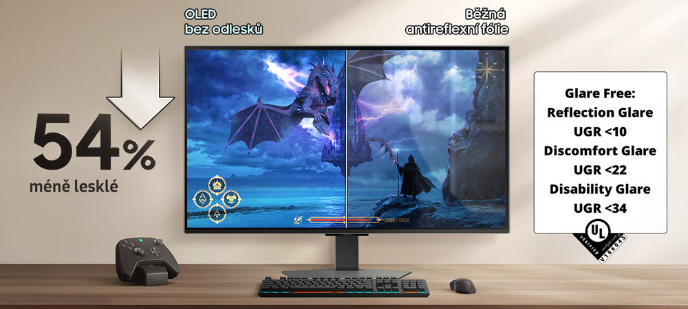 Herný monitor Samsung Odyssey OLED G6 G60SF strieborný