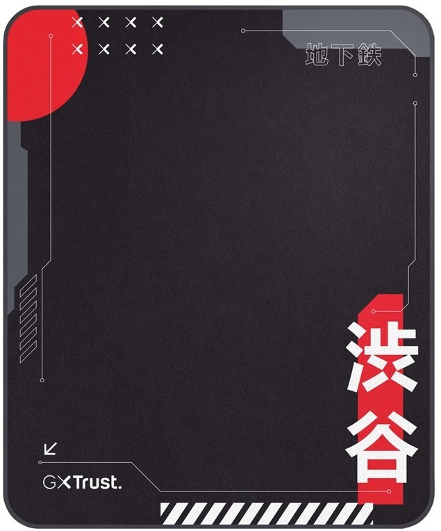 Podložka pod stoličku Trust GXT 715 Chair mat v čierno-červenom prevedení