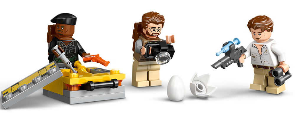 Stavebnica LEGO® Jurassic World 76976 Letecká mise se spinosaurem a quetzalcoatlem Veľká scéna meria 33 cm a pri stavaní pomáha aplikácia LEGO Builder s prehľadným 3D návodom.