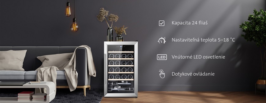 Vínotéka ETA 9532 90010G čierna Vínotéka ETA 9532 90010G čierna