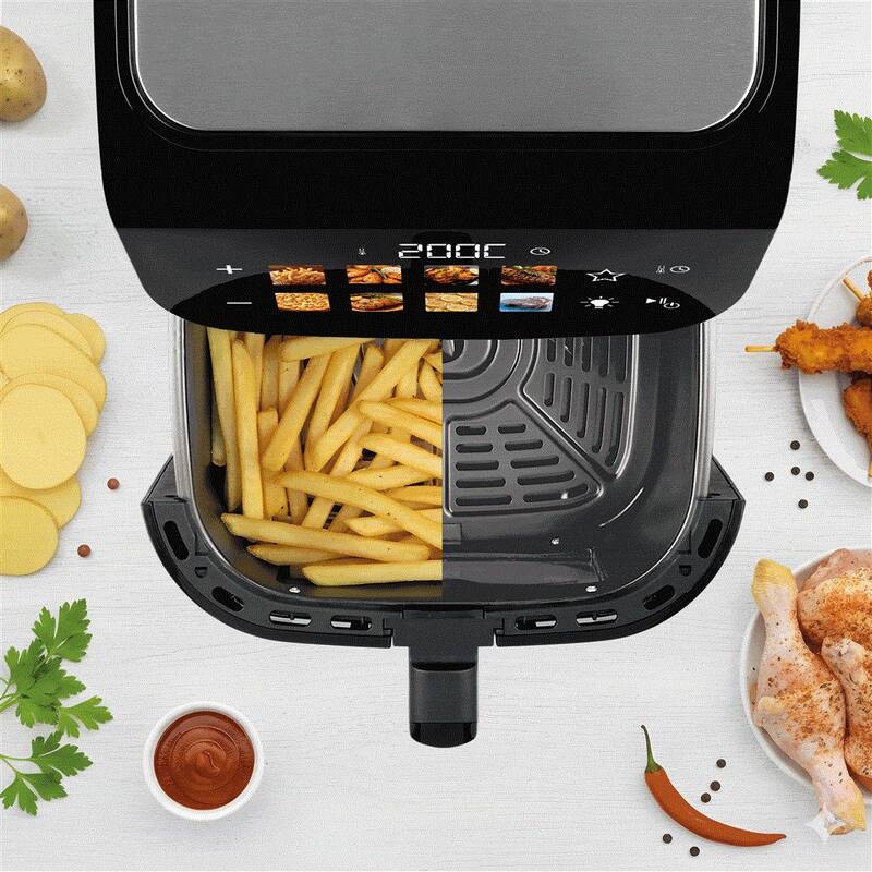Fritéza teplovzdušná Tesla AirCook DualHeat QD73 XXL čierna Fritéza teplovzdušná Tesla AirCook DualHeat QD73 XXL čierna