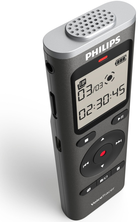 Diktafón Philips DVT1170 čierny/strieborný Diktafón Philips DVT1170