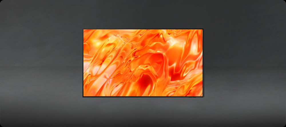 Televízia Samsung predný pohľad na dizajn