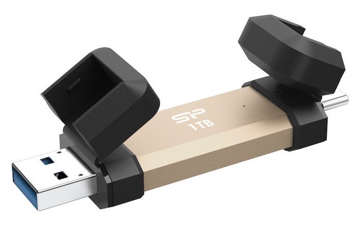 Flash disk Silicon Power s kapacitou 1 TB, zlatá farba