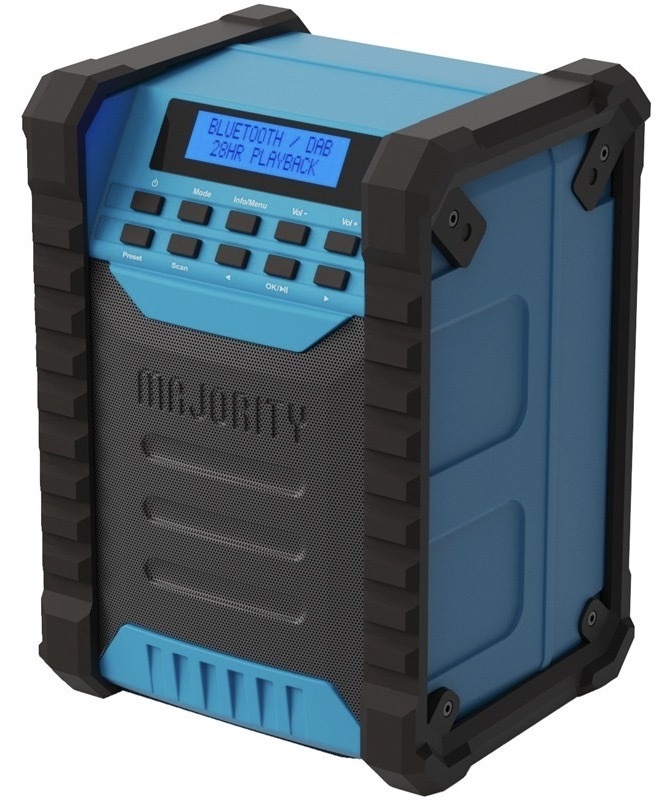 Prenosný rádioprijímač Majority s výkonom 30 W, LCD displej