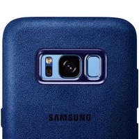 Kryt na mobil Samsung Alcantara na Galaxy S8+ modrý Kryt na mobil Samsung Alcantara na Galaxy S8+ modrý