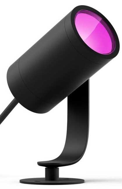 Svietidlo vonkajšie Philips Hue Lily White and Color Ambiance Spot, bez zdroja čierne