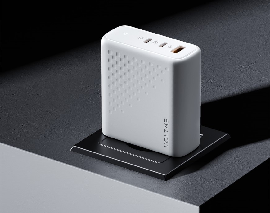 Nabíjačka do siete Voltme Revo 140 2xUSB-C, 1xUSB-A 140W biela Nabíjačka do siete Voltme Revo 140 2xUSB-C, 1xUSB-A 140W - biela