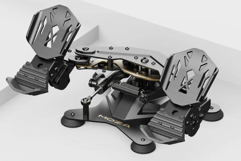 Pedále Moza Racing Flight pedals hliník Dizajn Moza Racing Flight pedals je inšpirovaný skutočným letectvom