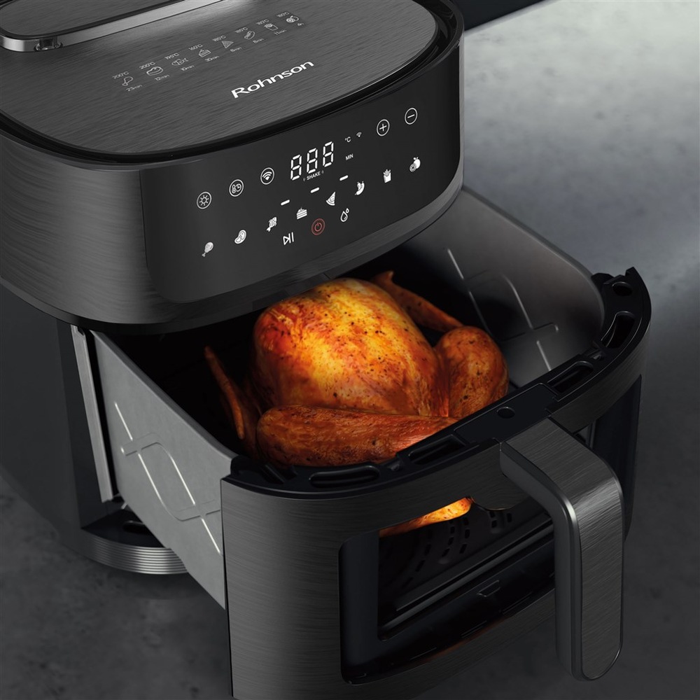 Fritéza teplovzdušná Rohnson R-2858 SmartChef XL 2 Wi-Fi, 8 l Fritéza teplovzdušná Rohnson R-2858 SmartChef XL 2 Wi-Fi, 8 l