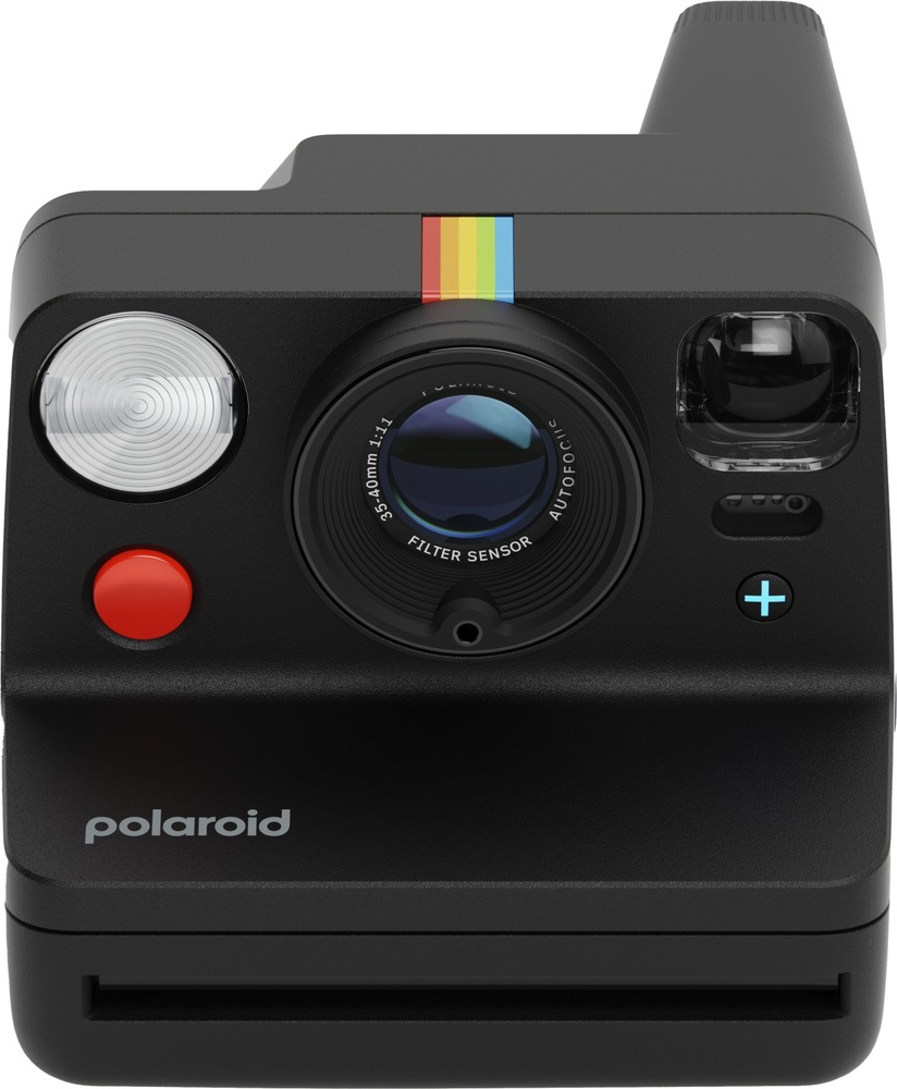 Instantný fotoaparát Polaroid Now+ Gen 3 Bundle Color Film (8 ks) čierny Fotoaparát Polaroid Now+ Gen 3 Bundle Color Film (8 ks) z čelnej strany