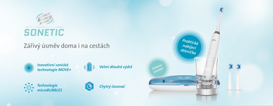 Zubná kefka ETA Sonetic 5707 90000 biela Zubná kefka ETA Sonetic 5707 90000 biela