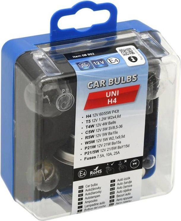 Autožiarovka Compass 08502 servisní box H4 Autožárovky Compass