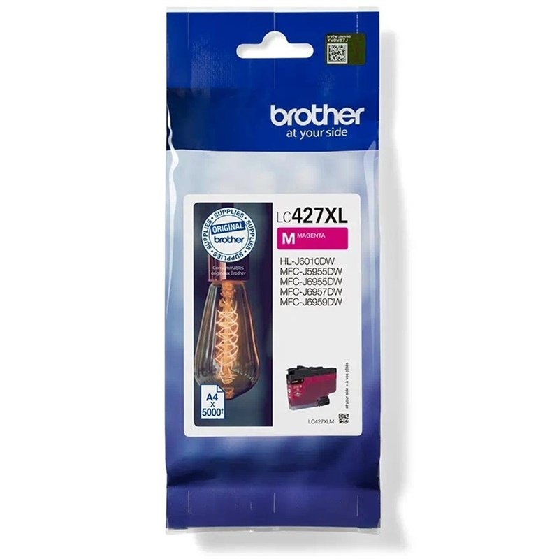 Cartridge Brother LC-427XLM, 5000 strán purpurová farba