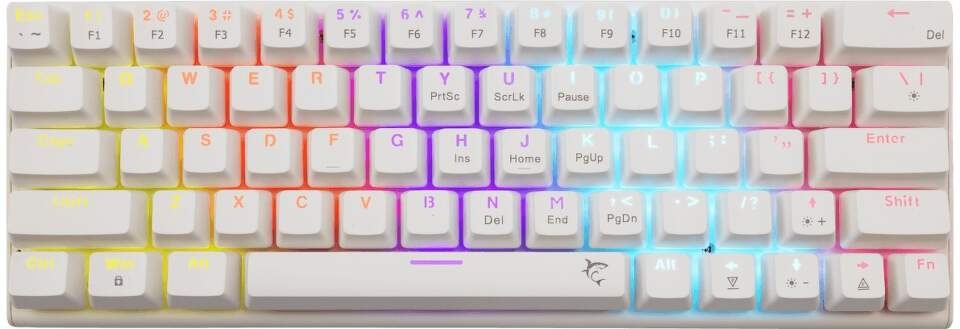 Klávesnica White Shark WAKIZASHI 2, Blue Switch, US layout biela Klávesnica White Shark WAKIZASHI 2, Blue Switch, US layout biela