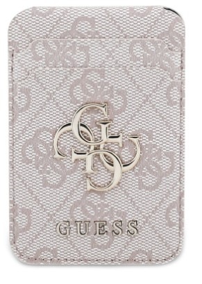Peňaženka Guess 4G Metal Logo MagSafe Cardslot ružová