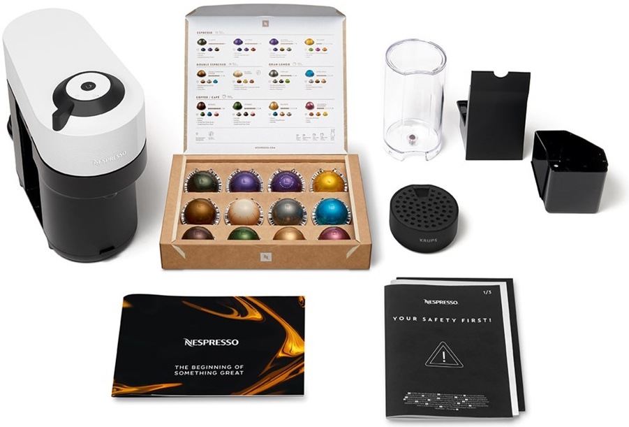 Kapsulový kávovar Krups Nespresso Vertuo Pop XN920110 biely Kapsulový kávovar Krups Nespresso Vertuo Pop XN920110 biely