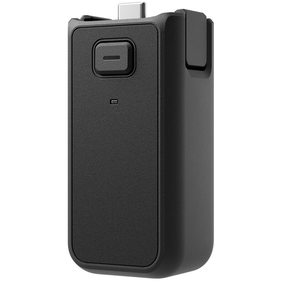 Batériový grip DJI Osmo Pocket 4 Battery Handle čierny Detail obrázku batériového gripu.