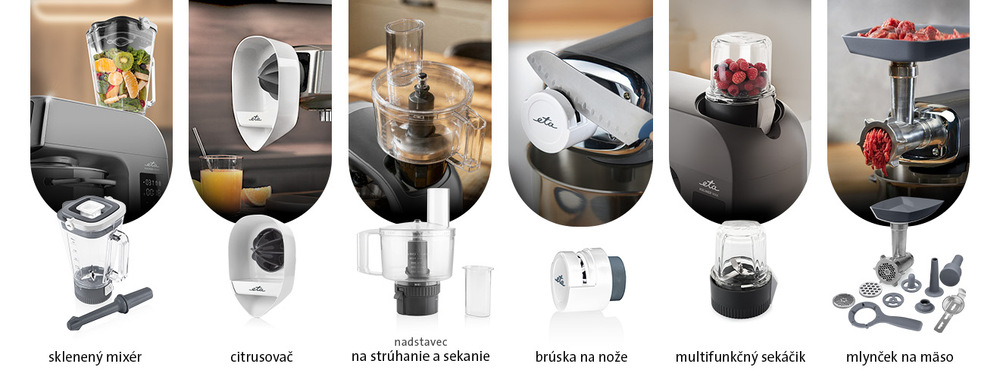Kuchynský robot ETA Kuliner II Vario 2038 90020 titánová farba Kuchynský robot ETA Kuliner II Vario 2038 90020