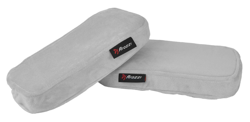 Podrúčka Arozzi Memory Foam Armrest Pads, 2 ks sivá