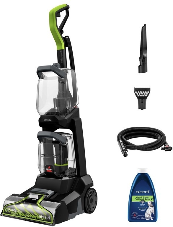 Viacúčelový vysávač Bissell 3878N PowerWash ​Pet čierny/zelený