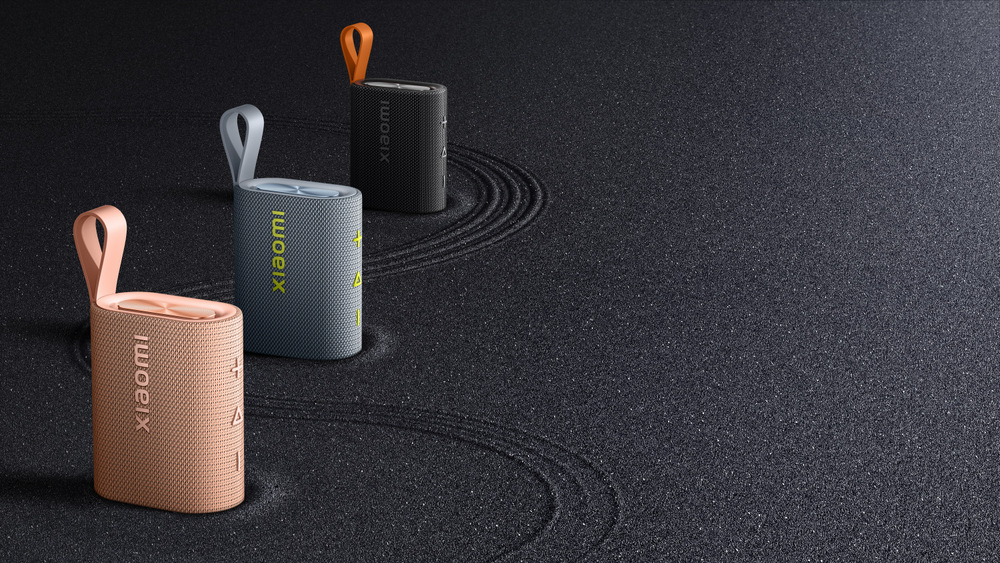 Pohľad na 3 farebné varianty reproduktora Xiaomi Pocket