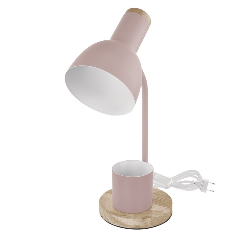Stolná LED lampička EMOS Poppy, max. 25 W, žiarovka E27, IP20 ružová