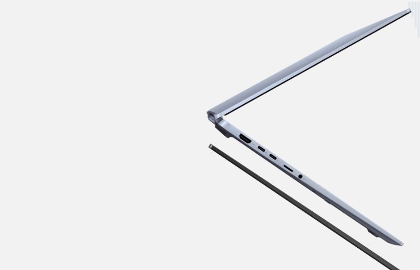Notebook Asus Vivobook S16 strieborný Štíhle prevedenie notebooku Asus Vivobook S16