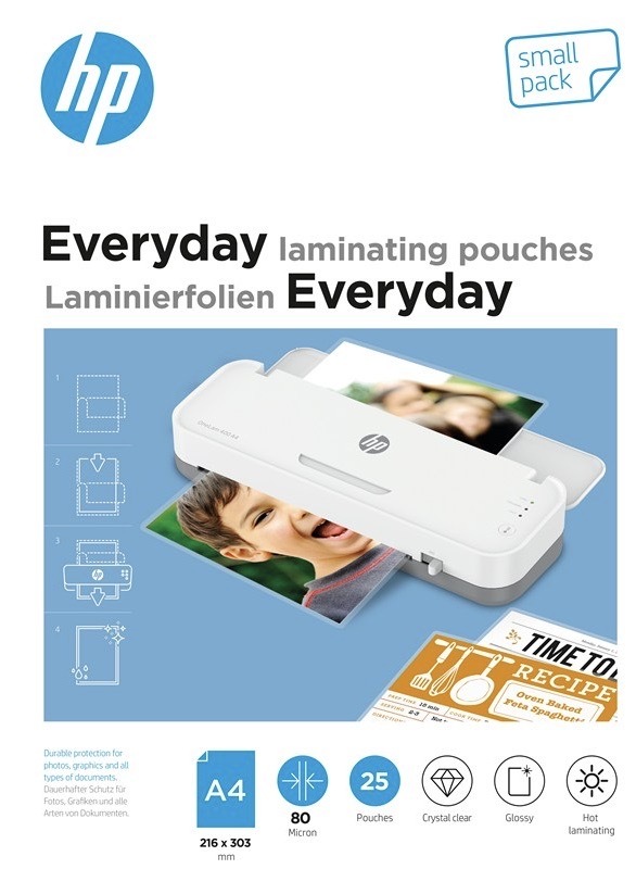 Laminovacia fólia HP s hrúbkou 80 mikrónov, 25 ks v balení