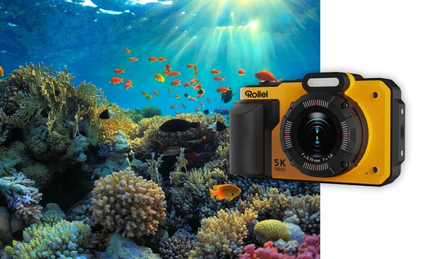 Digitálny fotoaparát Rollei Sportsline 64 Pro oranžový Život pod hladinou zachytený pomocou odolnej kamery Rollei Sportsline 64 Pro