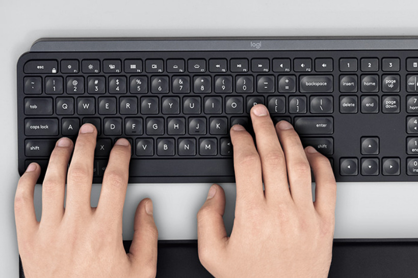 Klávesnica Logitech Wireless MX Keys, US sivá Klávesnica Logitech Wireless MX Keys, US sivá