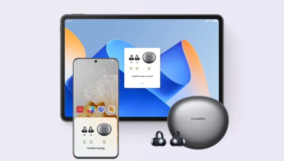 Slúchadlá Huawei FreeClip fialová Slúchadlá Huawei FreeClip - fialová
